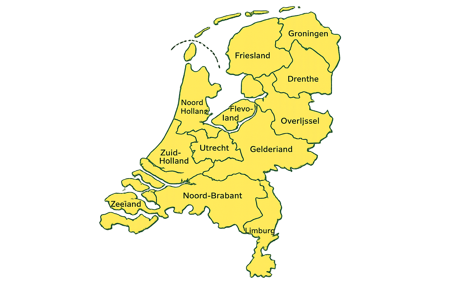 Campings in Nederland per provincie